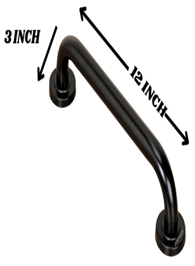 JAGGER JAG253 Stainless Steel 304 Grade Towel Hanger/Towel Rod/Towel Bar for Bathroom/Kitchen/Living Room/Wash Basin with Fitting Screw (12" INCH, Black [ MATT Finish ]) - Image 2